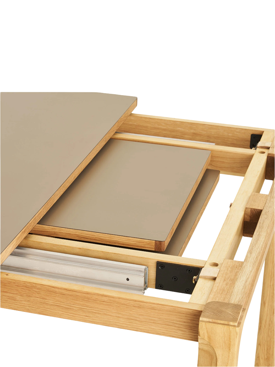 
Table à manger design extensible « Delphi » 100 x 220-320 cm - Sable