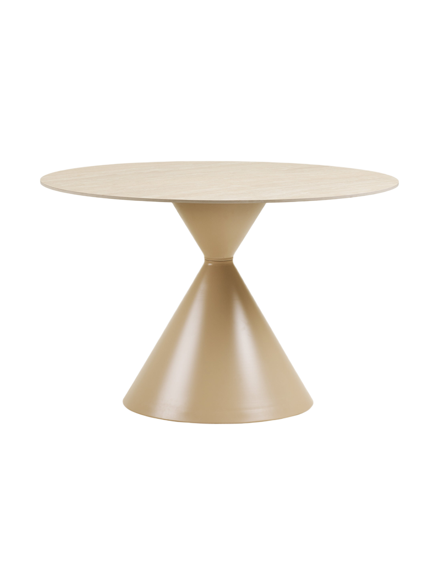 
Tavolo da pranzo di design rotondo «Annecy» con piano in ceramica