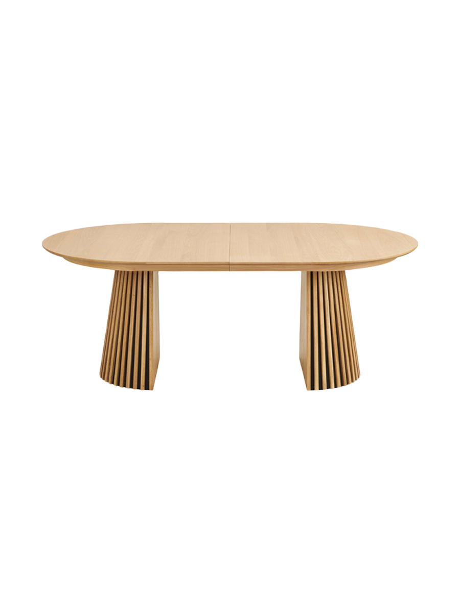 
Table de salle à manger design extensible « Osakka » 200-300 x 120 cm - Chêne naturel