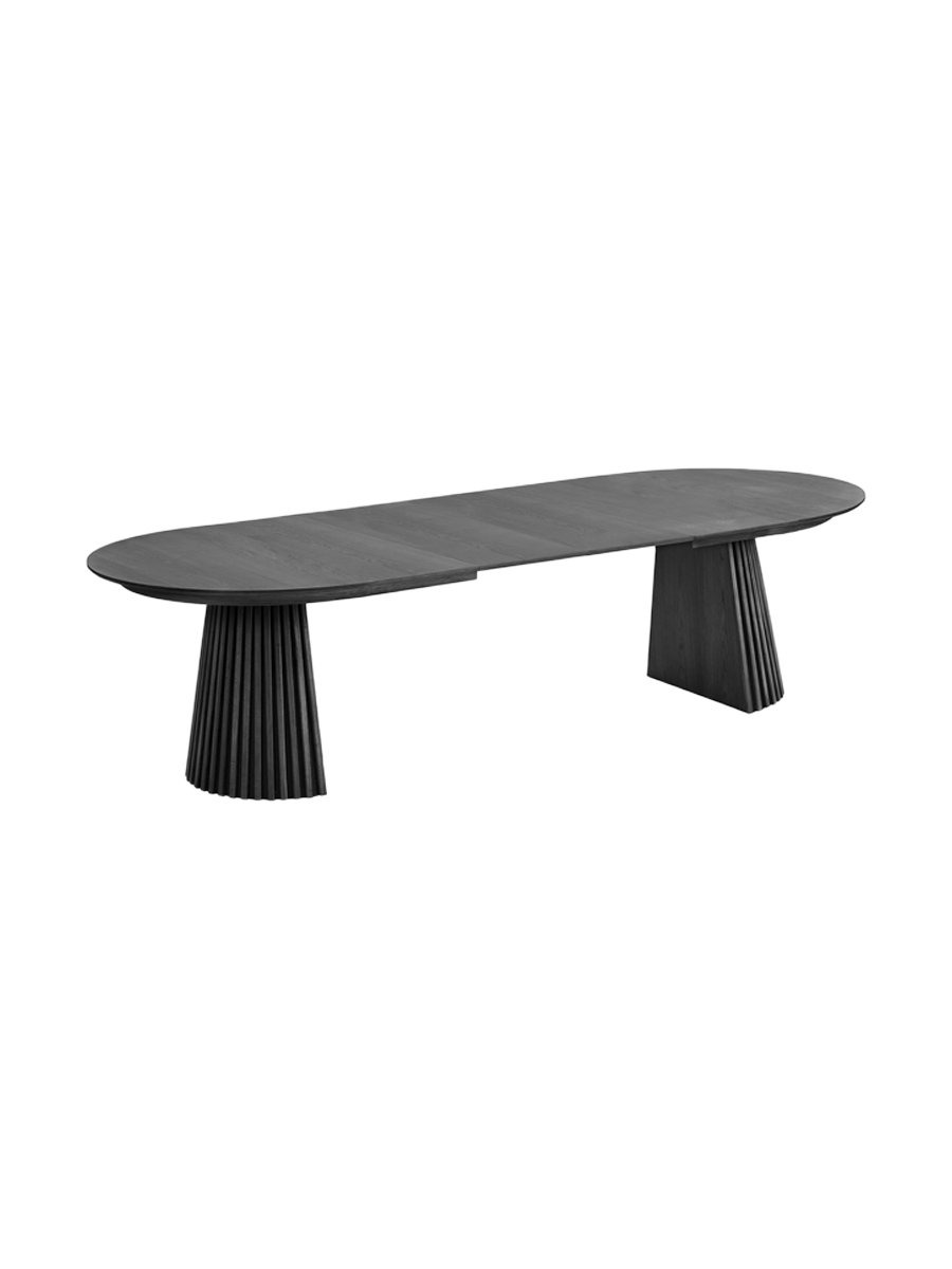 
Tavolo da pranzo allungabile di design „Osakka“ 200-300 x 120 cm - Rovere Nero