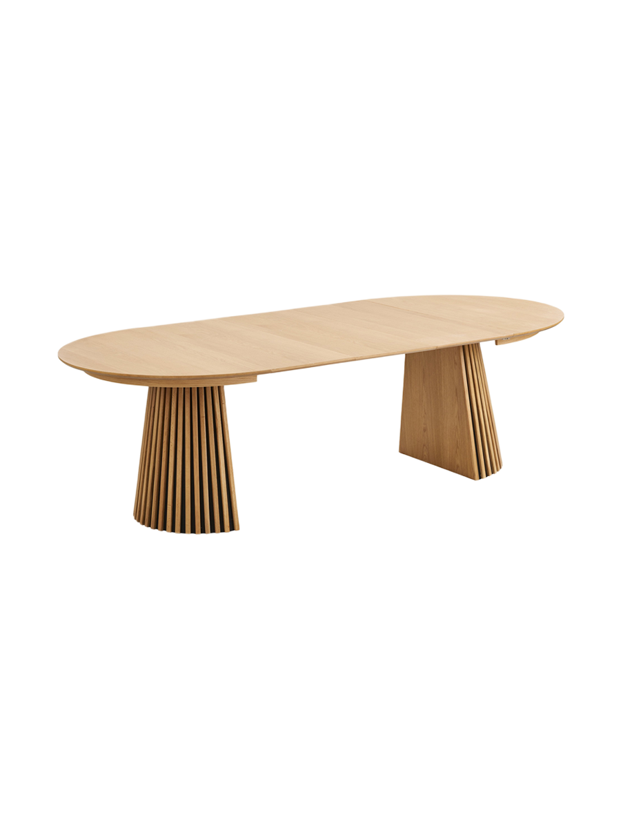
Tavolo da pranzo allungabile di design „Osakka“ 120-240 x 120 cm - Rovere Naturale
