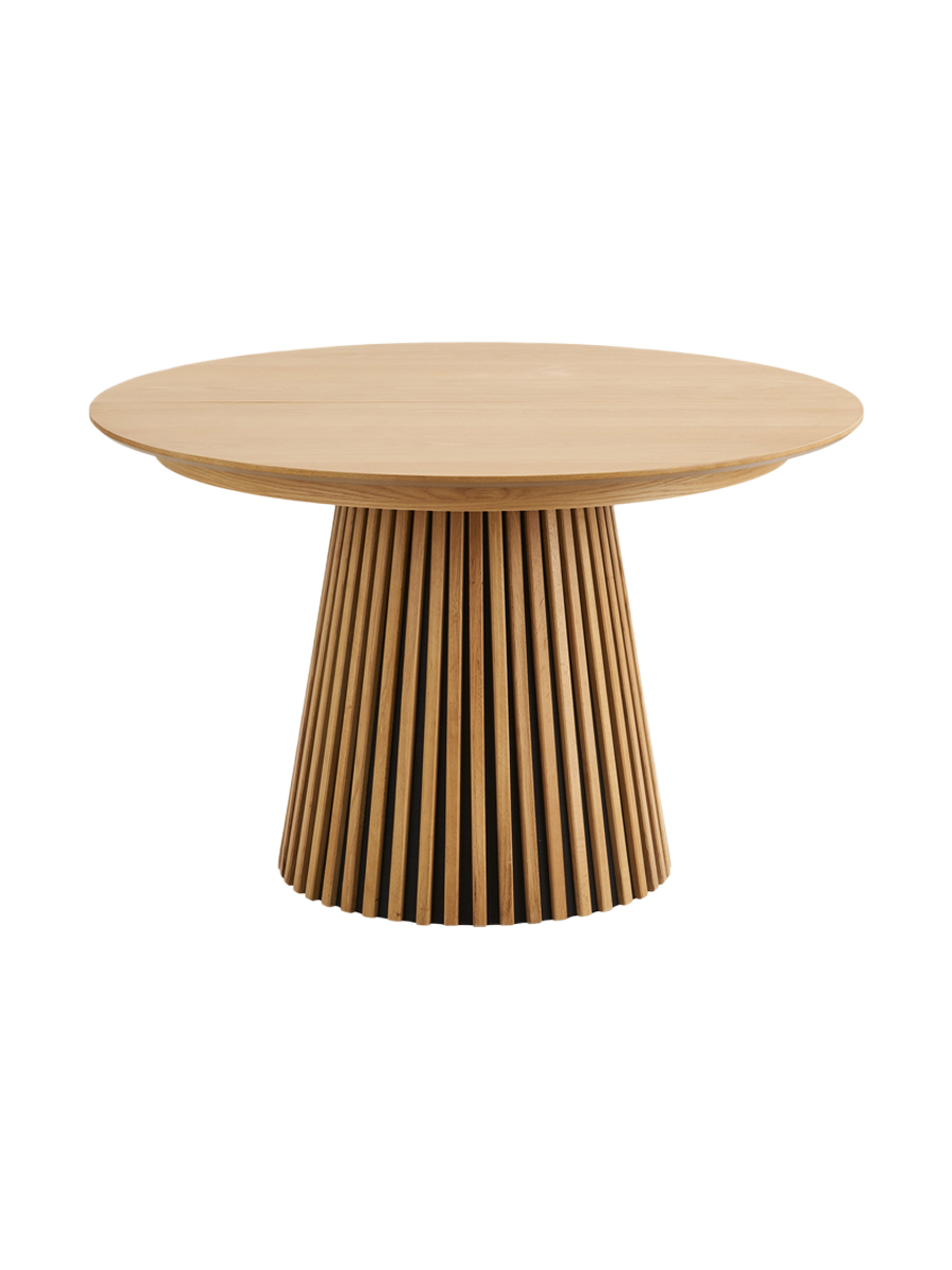 
Table de salle à manger design extensible « Osakka » 120-240 x 120 cm - Chêne naturel