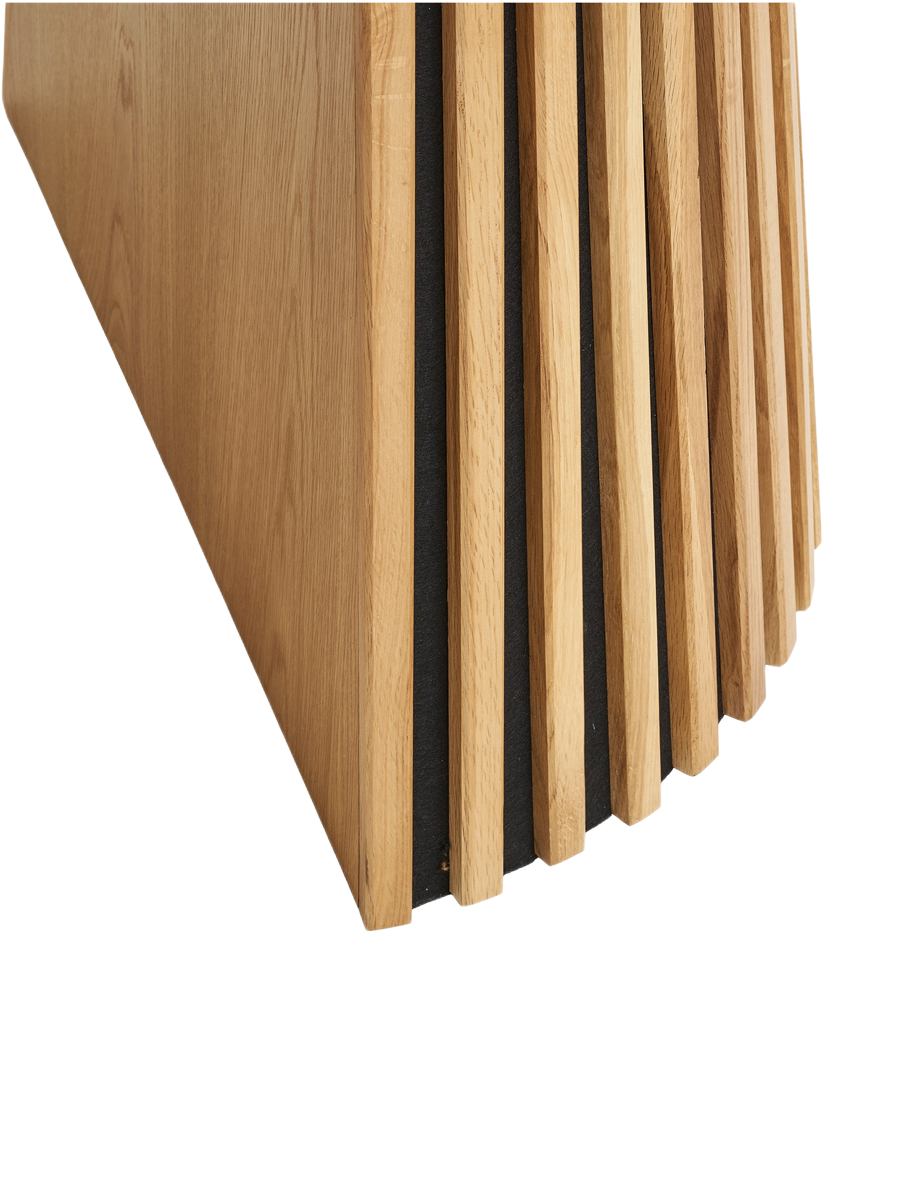 
Table de salle à manger design extensible « Osakka » 120-240 x 120 cm - Chêne naturel