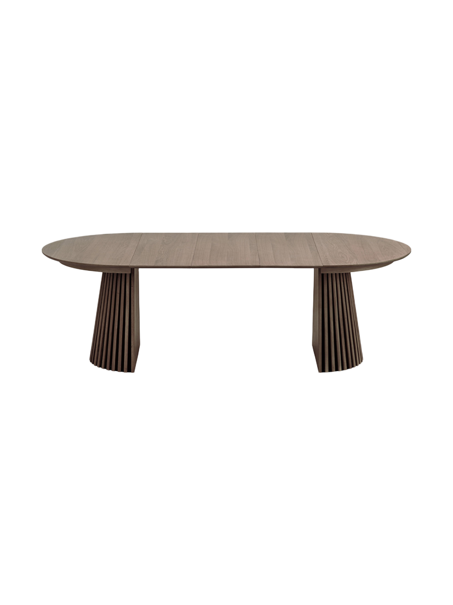 
Tavolo da pranzo allungabile di design „Osakka“ 120-240 x 120 cm - Rovere Marrone scuro