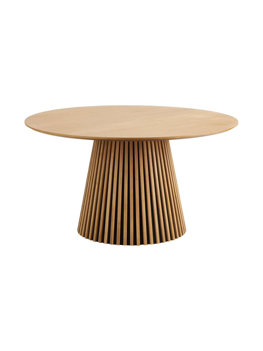 
Tavolo da pranzo rotondo di design „Osakka“ Ø 140 cm - Rovere Naturale
