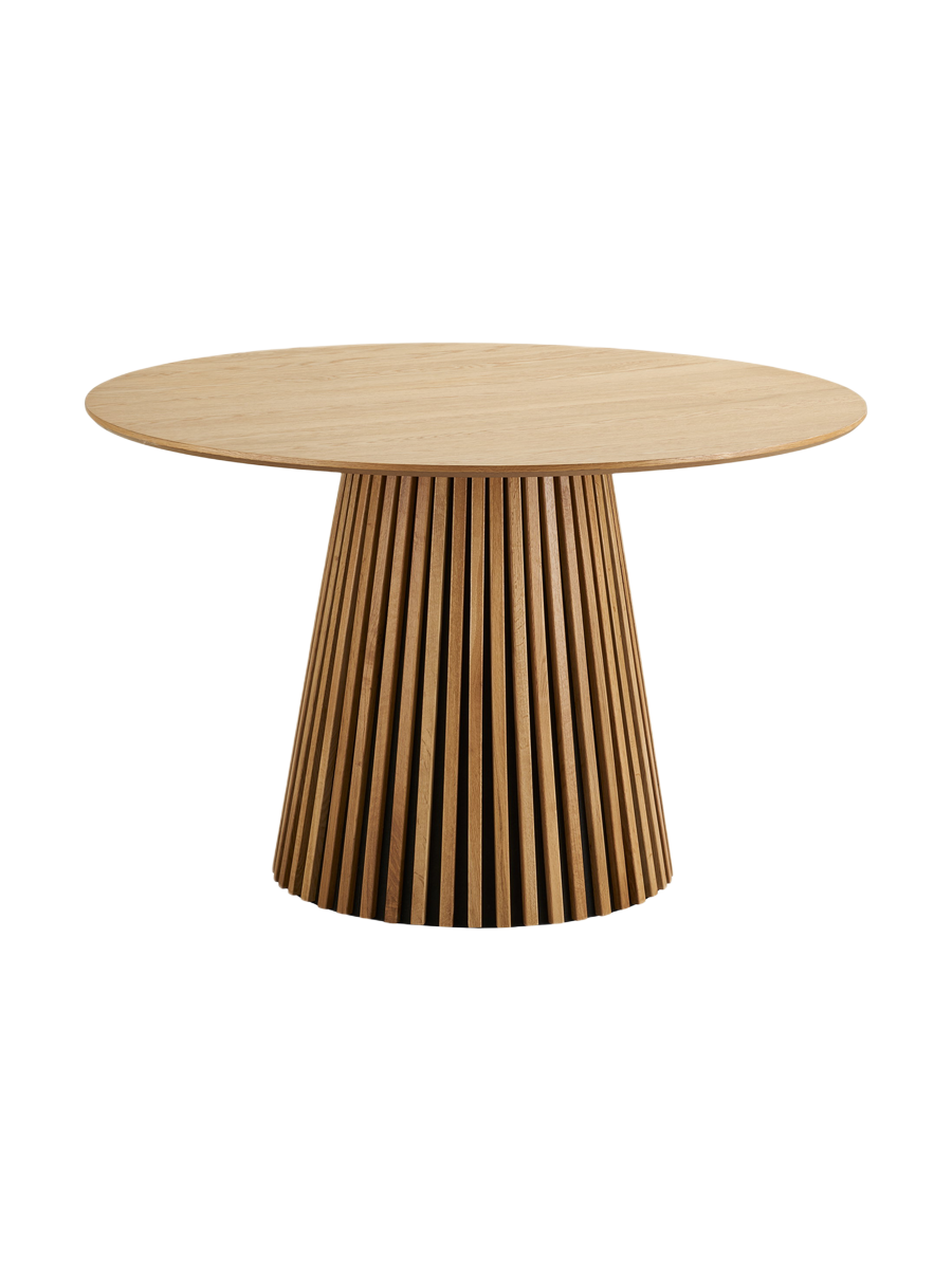 
Tavolo da pranzo rotondo di design „Osakka“ Ø 120 cm - Rovere Naturale