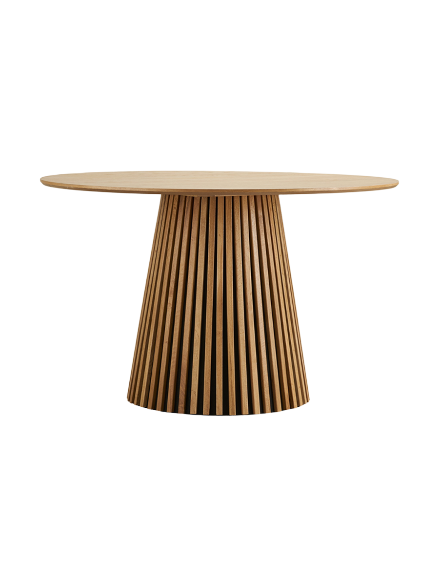 
Tavolo da pranzo rotondo di design „Osakka“ Ø 120 cm - Rovere Naturale