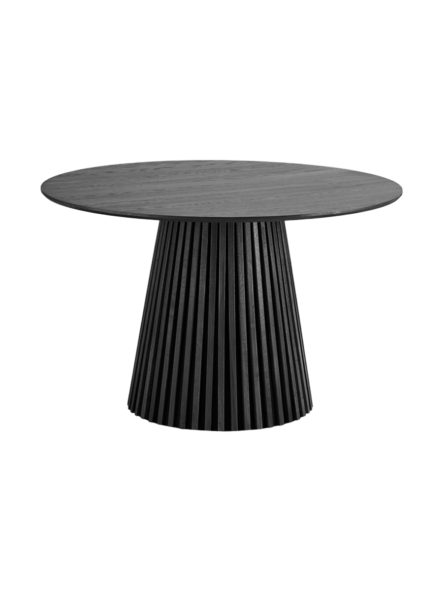 
Tavolo da pranzo rotondo di design „Osakka“ Ø 120 cm - Rovere Marrone scuro