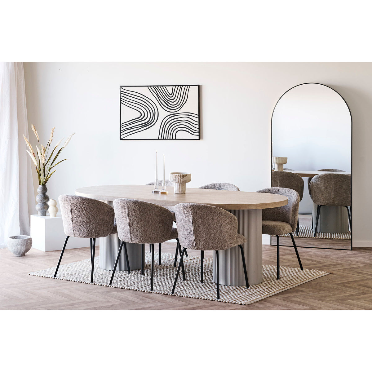 
Tavolo da pranzo di design ovale «Solva» 220 x 100 cm