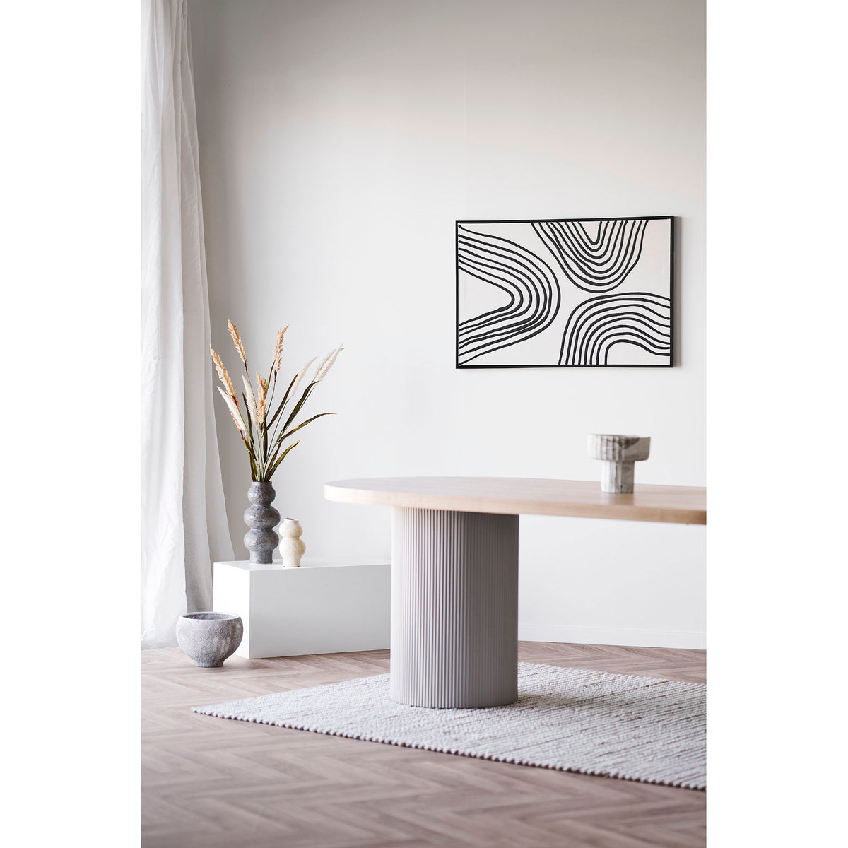 
Tavolo da pranzo di design ovale «Solva» 220 x 100 cm