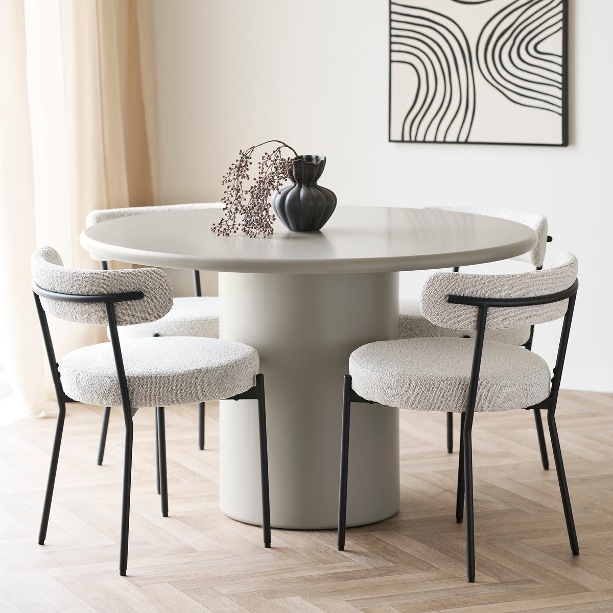
Tavolo da pranzo di design rotondo «Nagano» Ø 120 cm