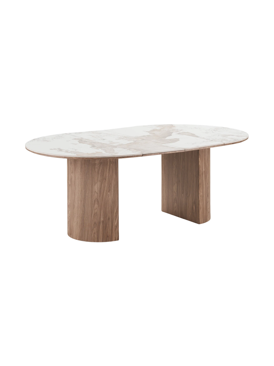 
Table de salle à manger design extensible « Atheno » 120-200 x 120 cm