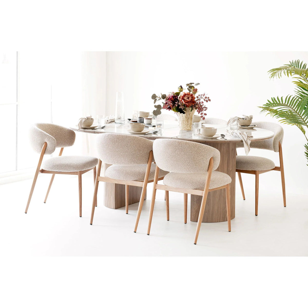 
Tavolo da pranzo allungabile di design „Atheno“ 120-200 x 120 cm