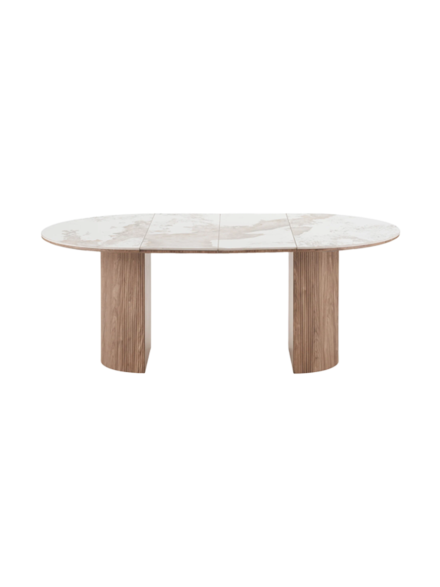
Table de salle à manger design extensible « Atheno » 120-200 x 120 cm
