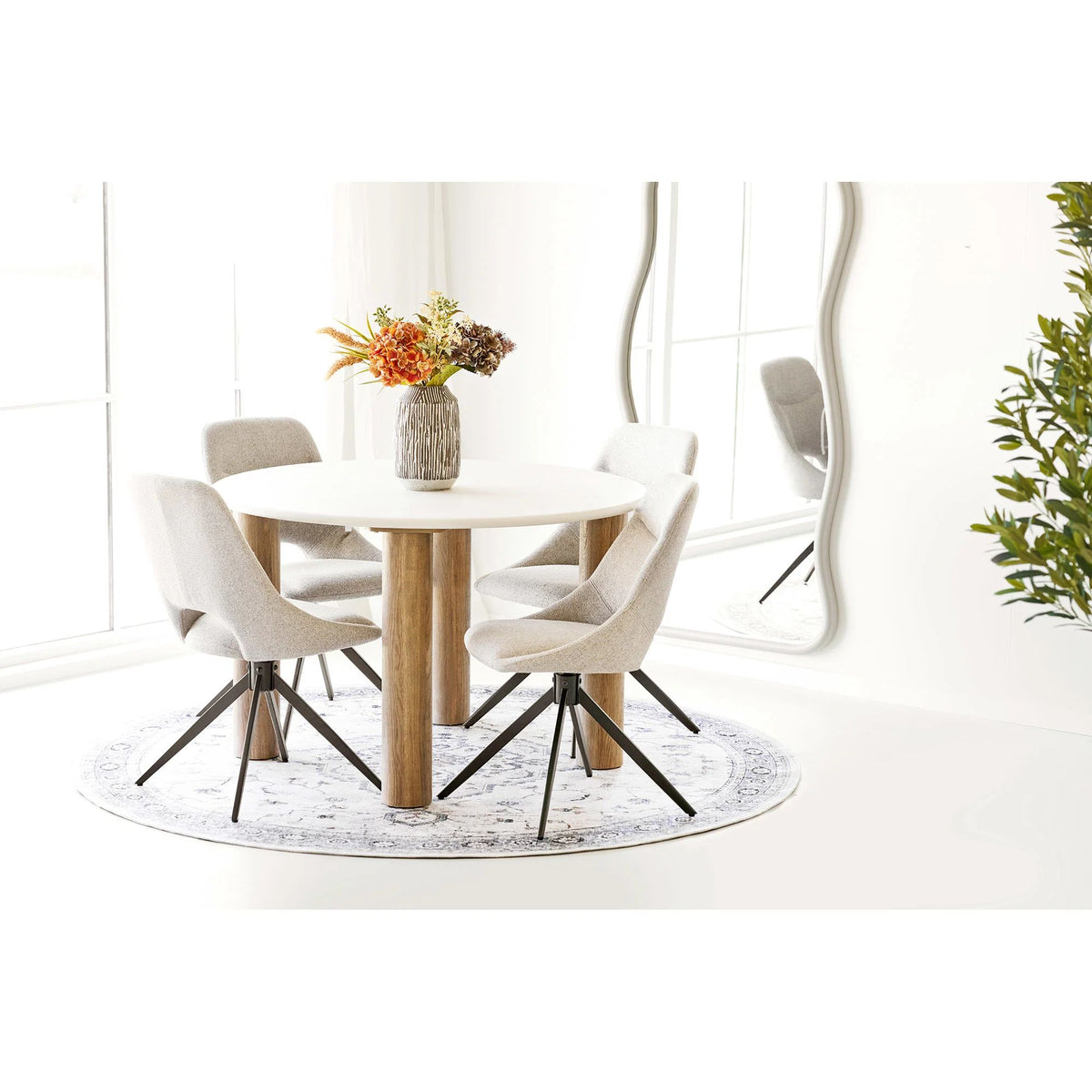 
Tavolo da pranzo rotondo di design „Fondital“