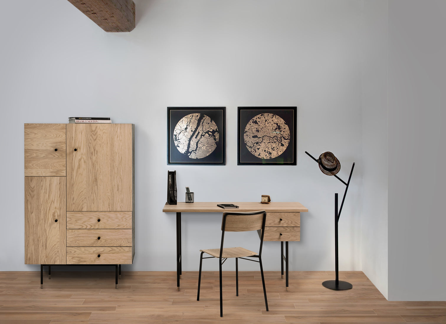 
Modern Desk "Youth" - Natural Oak