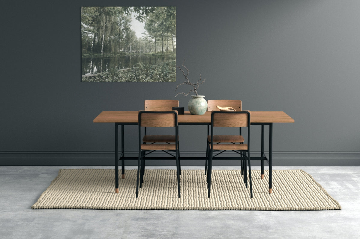 
Tavolo da pranzo rettangolare «Jugend» 200 x 95 cm - Nussbaum
