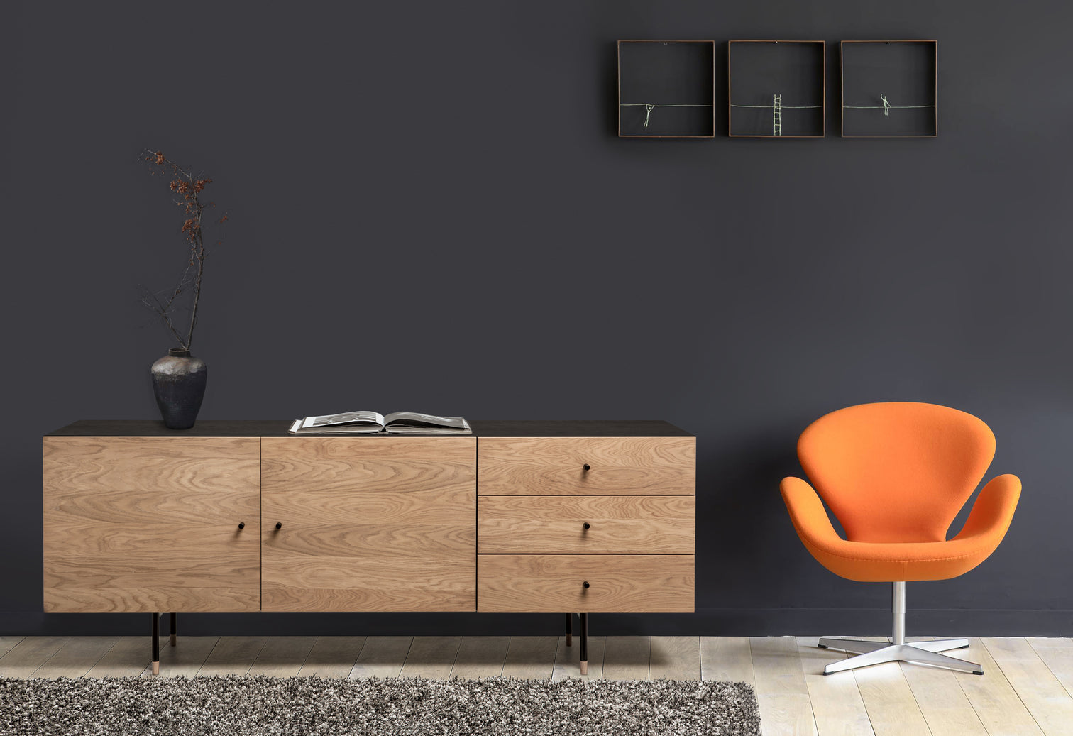 
Modern Sideboard "Jugend" - Oak