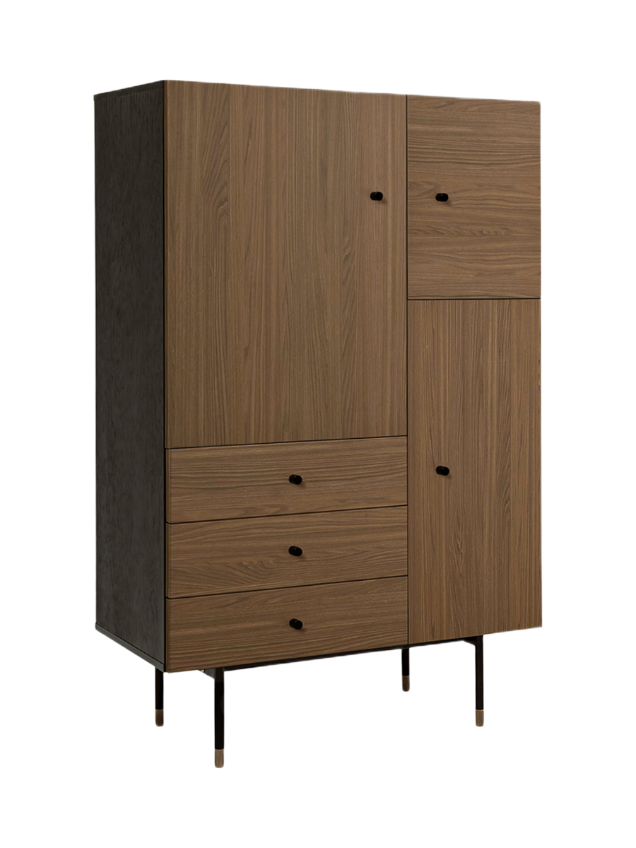 
Modern Highboard "Youth" - Nut tree