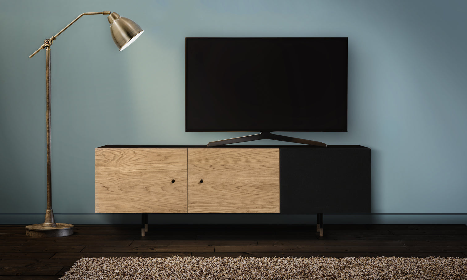 
Modern "Jugend" Lowboard - Oak
