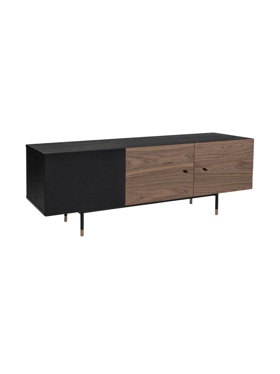 
Modern "Jugend" Lowboard - Nut tree