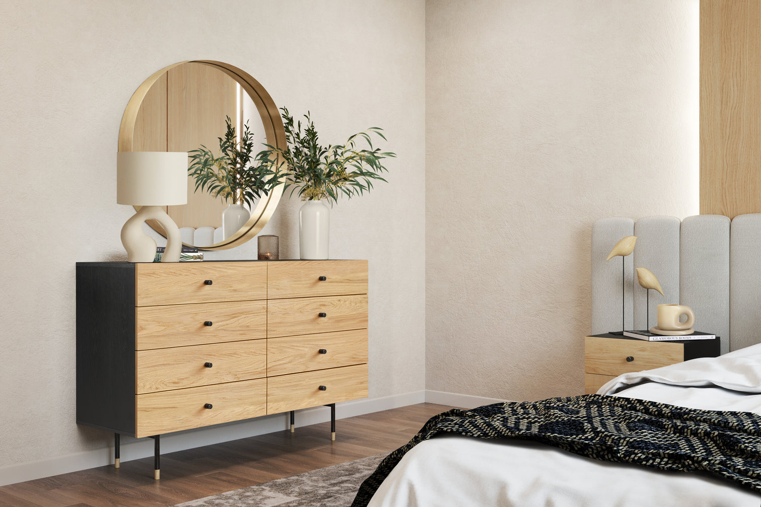 
Modern & high-quality chest of drawers "Jugend" - 6 drawers