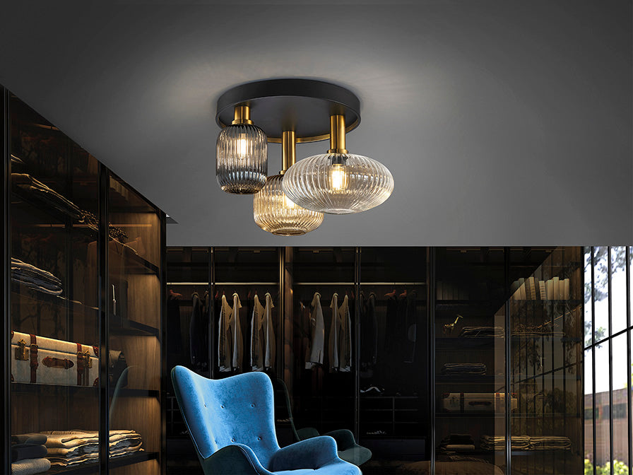 
Dimmbare Design Deckenlampe „Norma“, 3-flammig