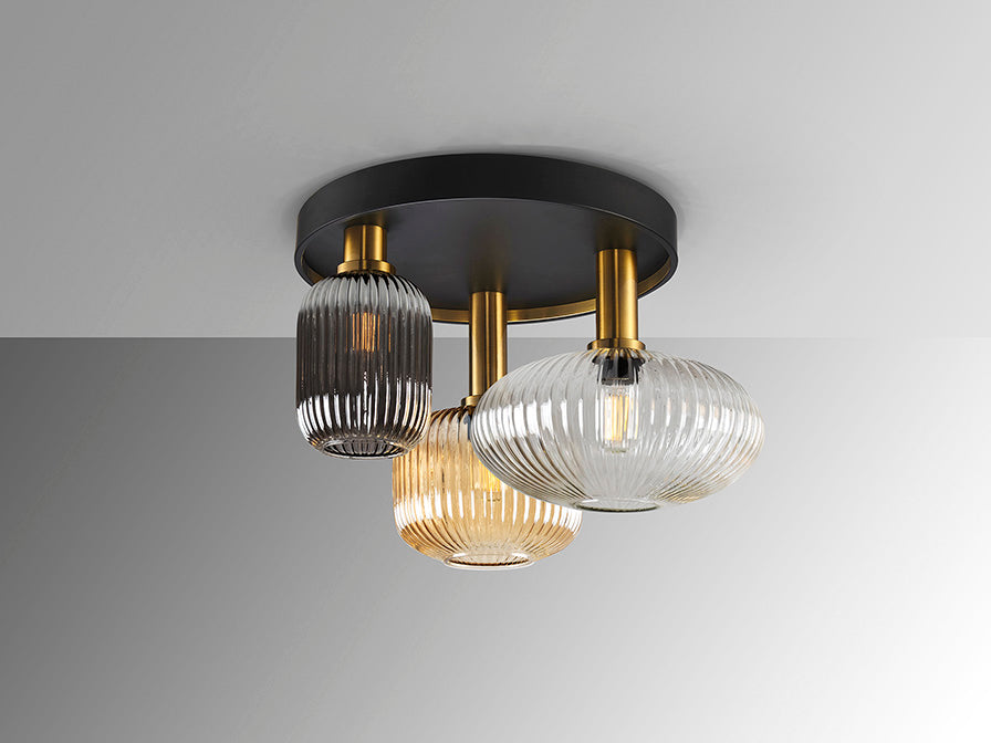 
Dimmbare Design Deckenlampe „Norma“, 3-flammig