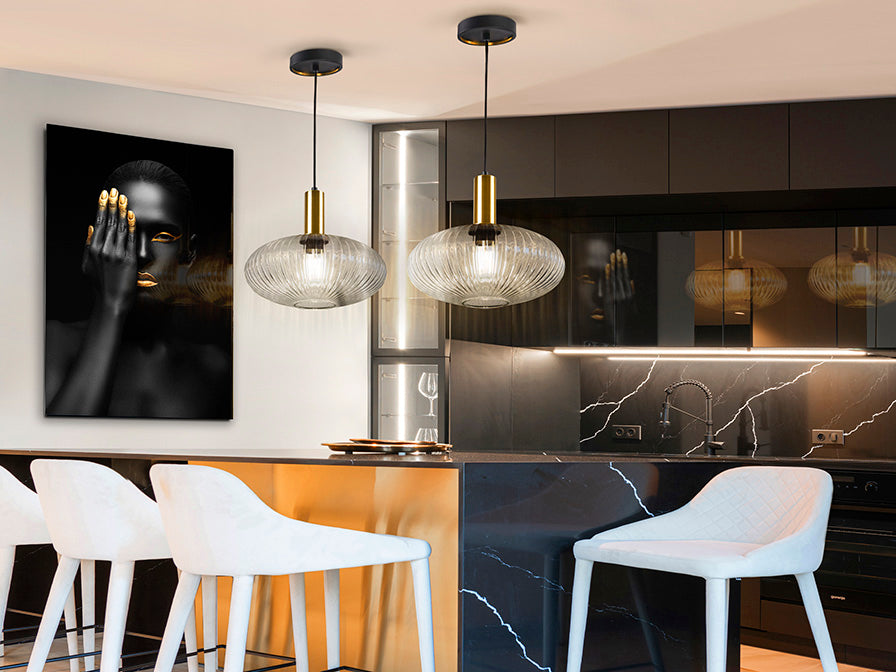 
Suspension design à intensité variable « Norma », à 1 lumière - Ø 30 cm
