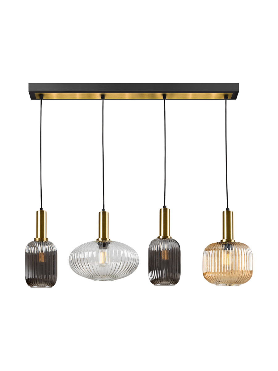 
Suspension design à intensité variable « Norma », 4 lumières