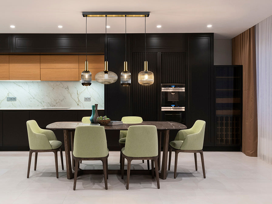 
Suspension design à intensité variable « Norma », 4 lumières