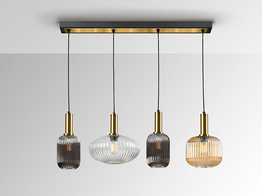 
Suspension design à intensité variable « Norma », 4 lumières