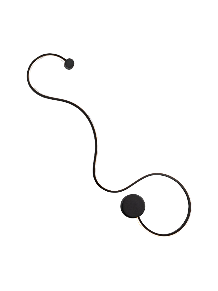 
LED Design Wandlampe „Grafos“ - Blattgold-Finsih
