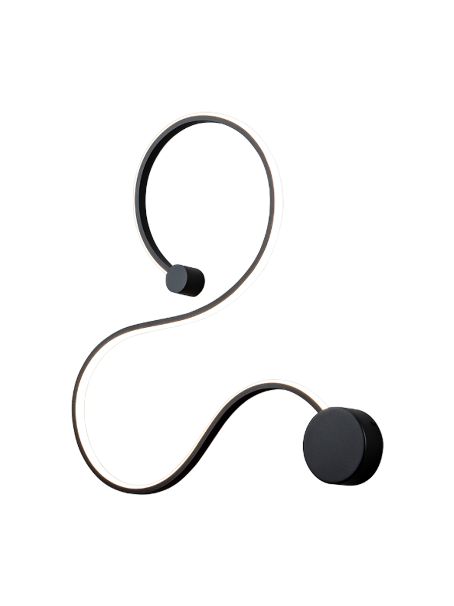 
LED Design Wandlampe „Grafos II“ - Blattgold-Finsih