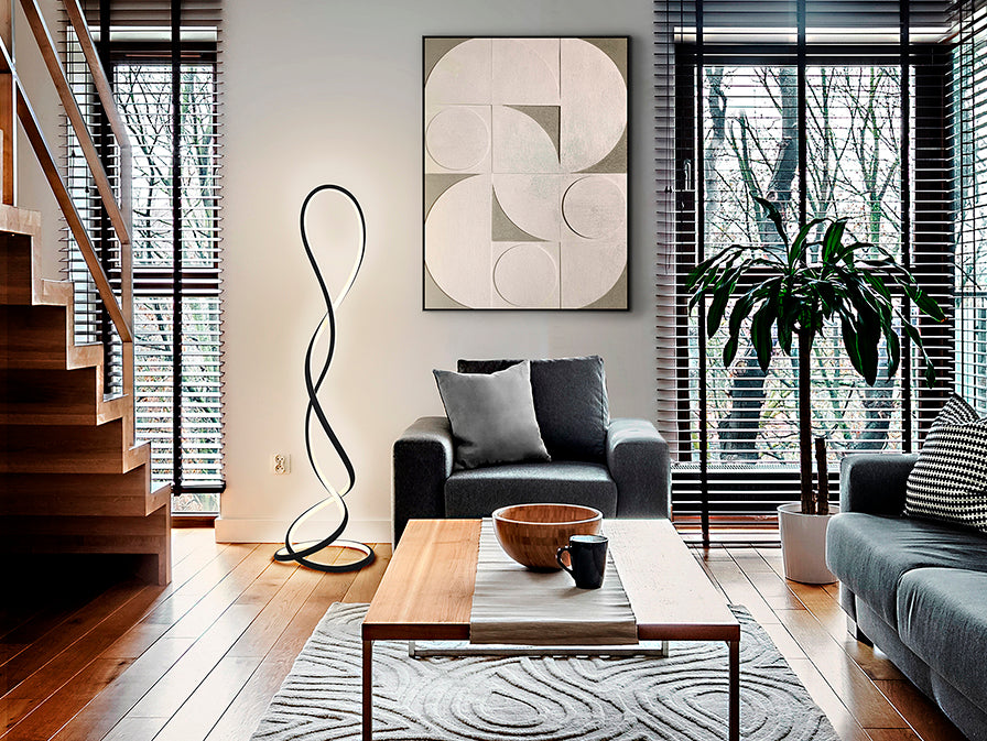 
Dimmable LED designer floor lamp “Evania”