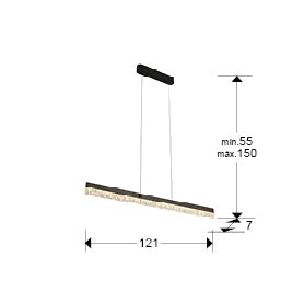 
Lampada a sospensione LED di design „Ixias“ con telecomando