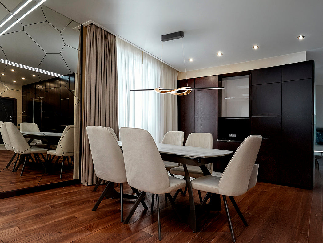
LED designer pendant light “Enora” with remote control