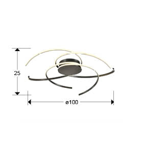 
Lampada da soffitto di design LED „Cadence“ con telecomando