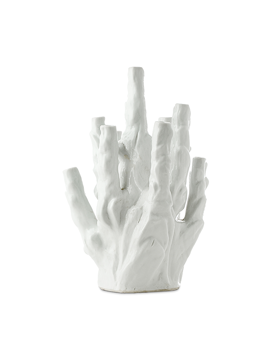 
Vaso di design „Coral Reef 10 Tulips“ - Bianco