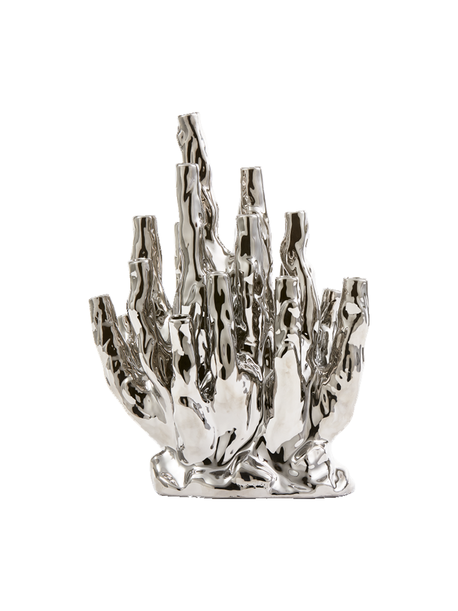 
Vaso di design „Coral Reef 20 Tulips“ - Argento