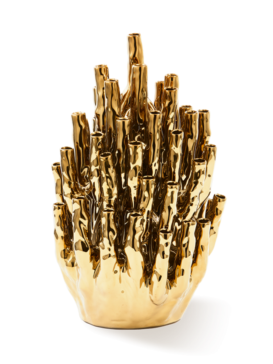 
Grande vaso di design „Coral Reef 50 Tulips“ - Oro