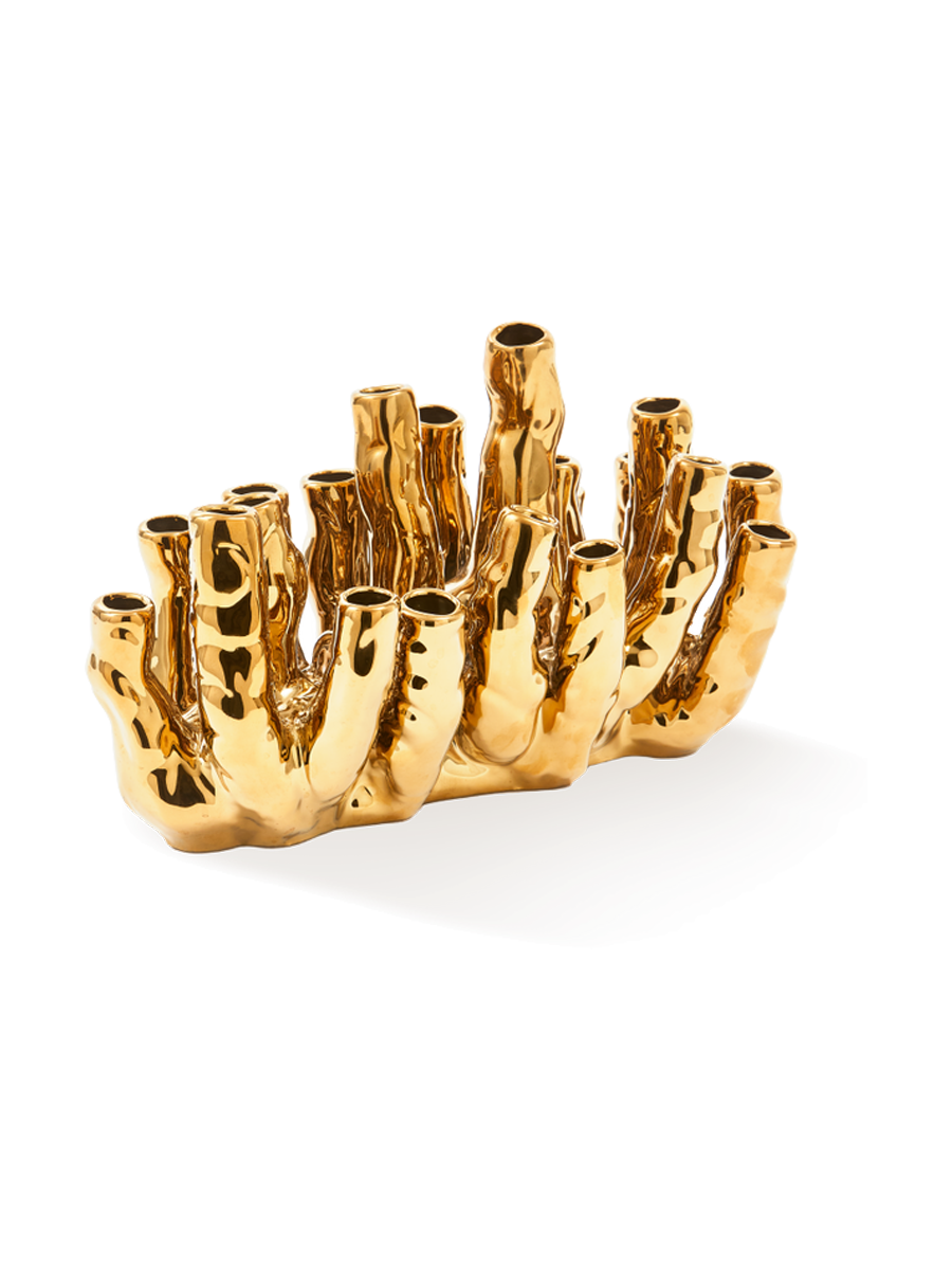 
Vaso di design „Coral Reef“ - Oro