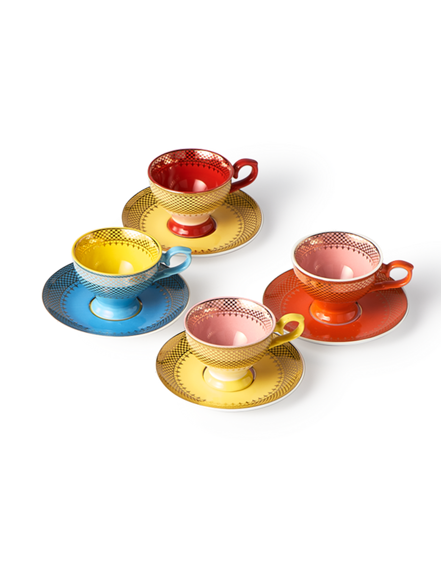 
Set de 4 tasses à espresso design « Grandma »