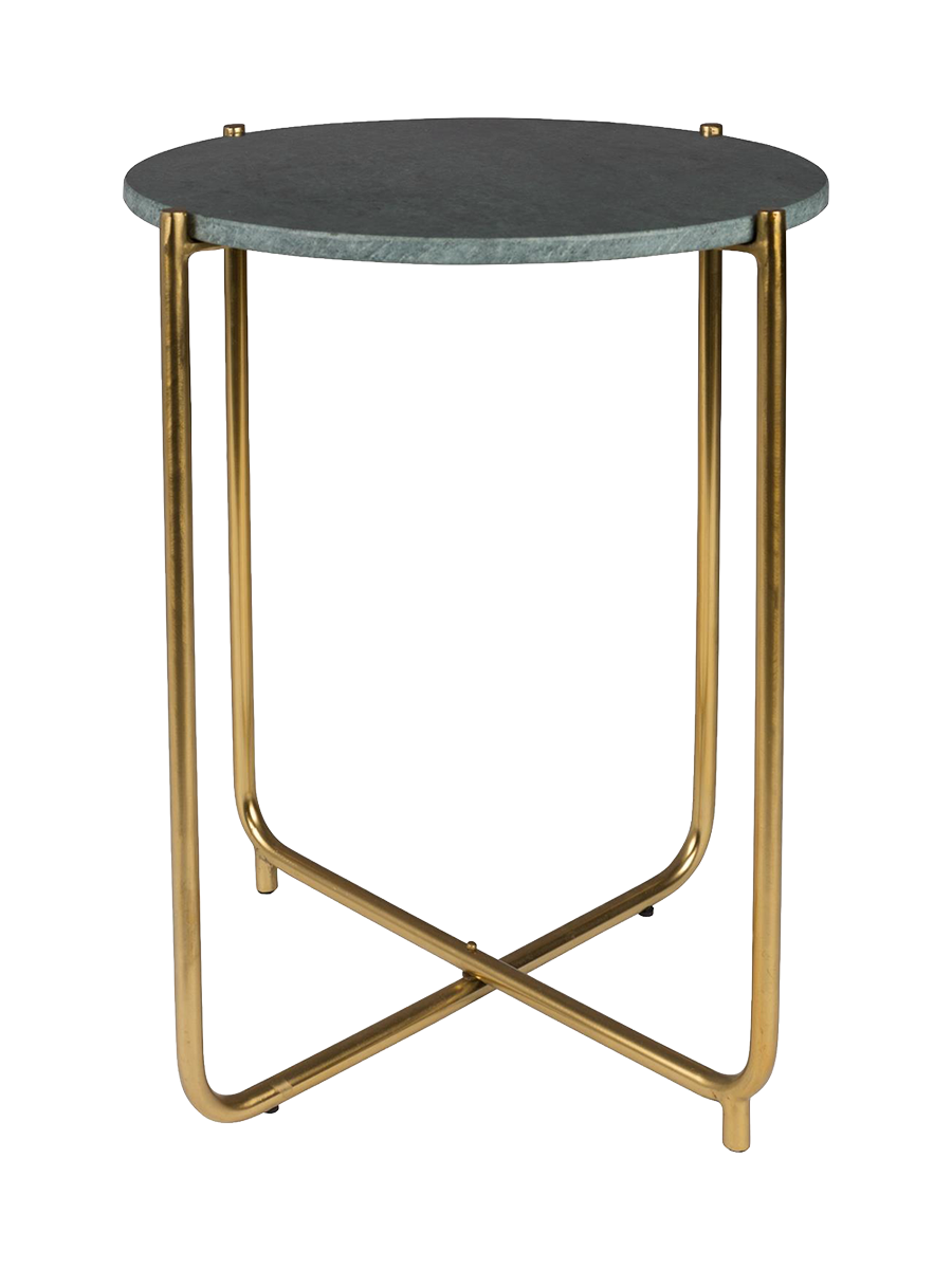 
Round Marble Side Table "Timpa" - Green