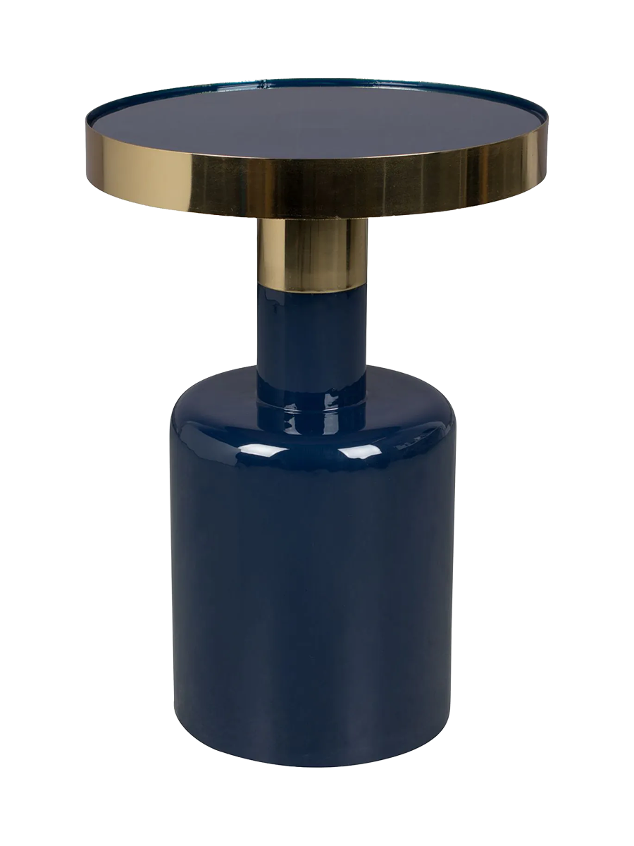 
Design Side Table "Glam" Ø 36 x 51 cm - Dark blue