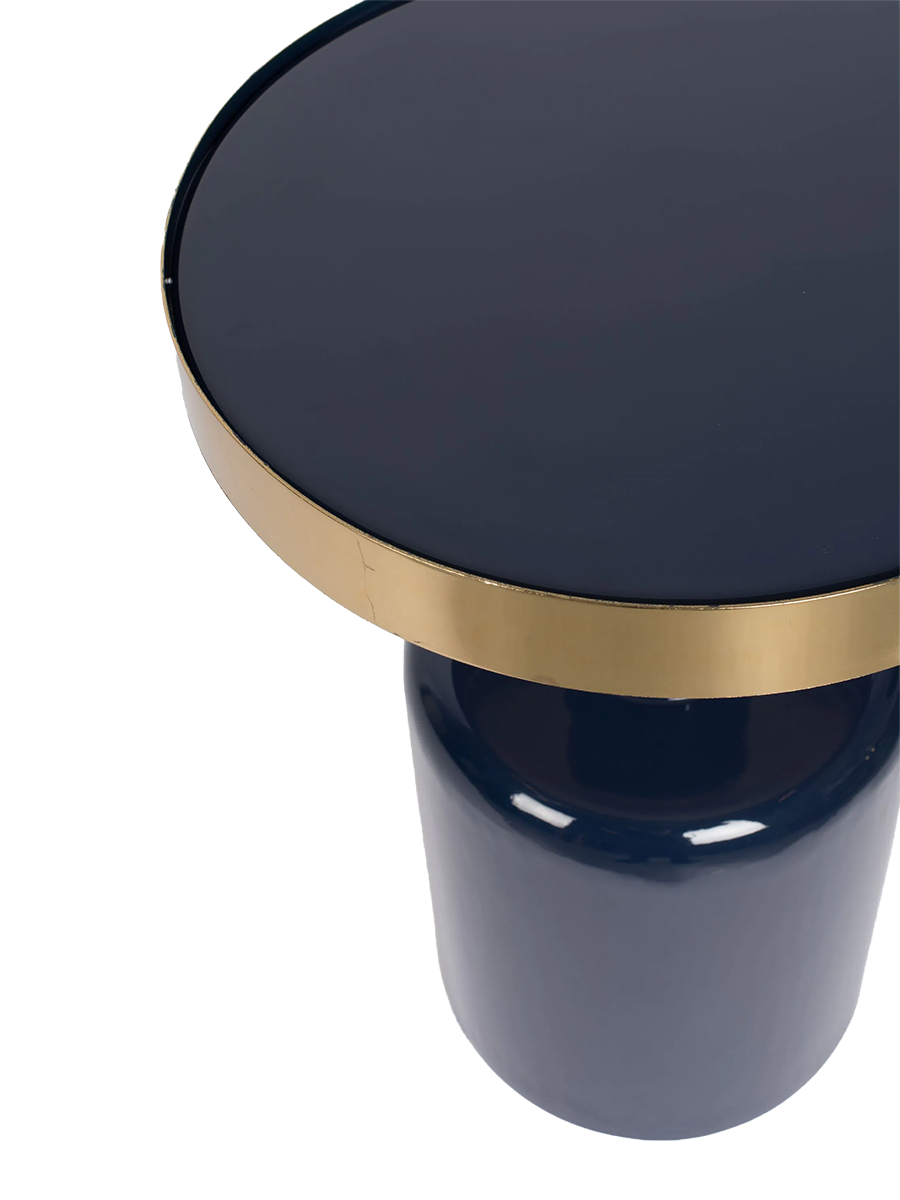 
Design Side Table "Glam" Ø 36 x 51 cm - Dark blue