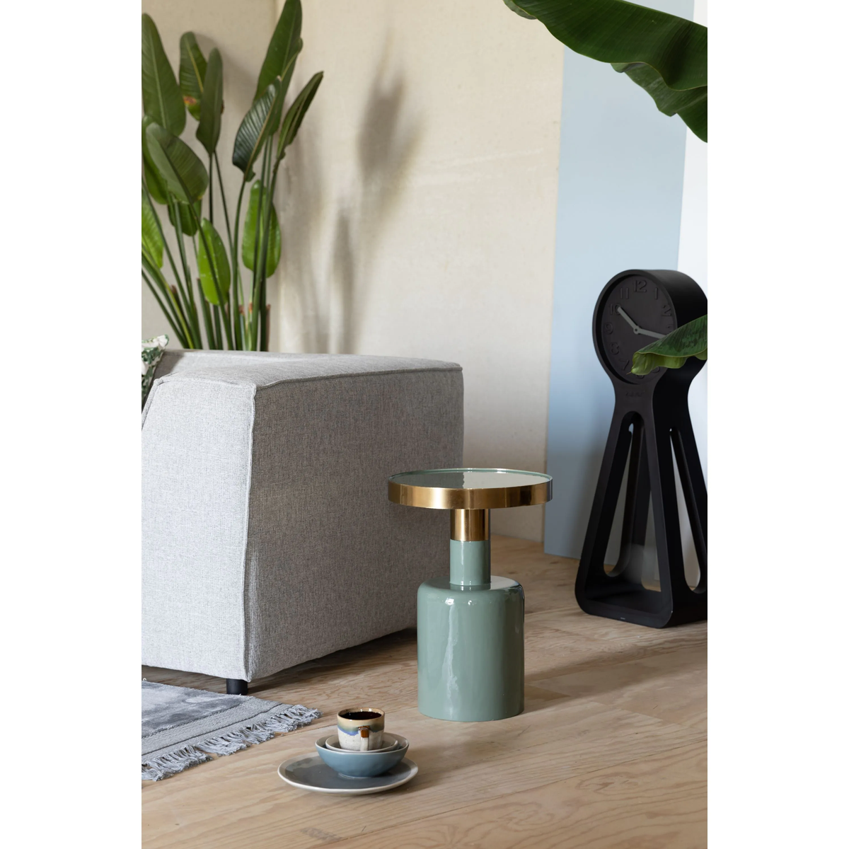 
Design Side Table "Glam" Ø 36 x 51 cm - Green