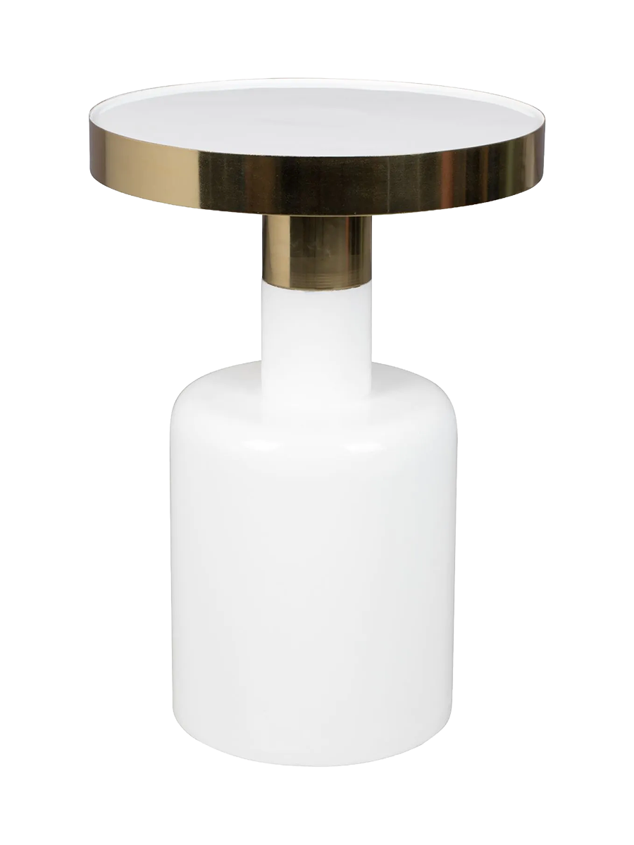 
Design Side Table "Glam" Ø 36 x 51 cm - White