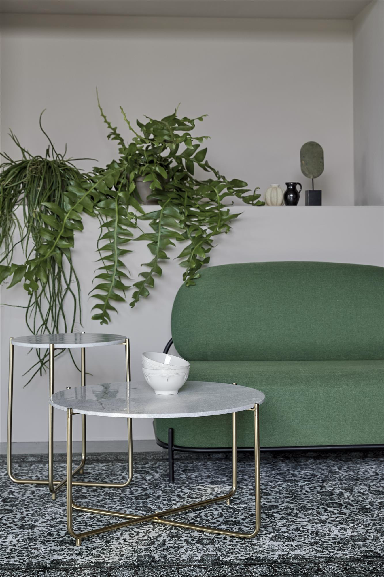 
Runder Marmor Couchtisch „Timpa“ - Weiss