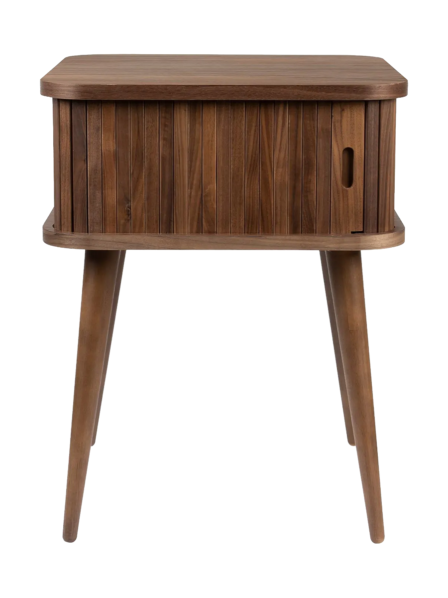 
"Barbier" designer side and bedside table - Nut tree